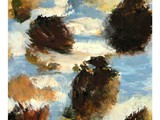 Heaven Full of Trees, 2023, Mischtechnik auf Papier, 40 x 30 cm