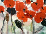 Mohn, 2010, Acryl auf Karton, 50 x 70 cm